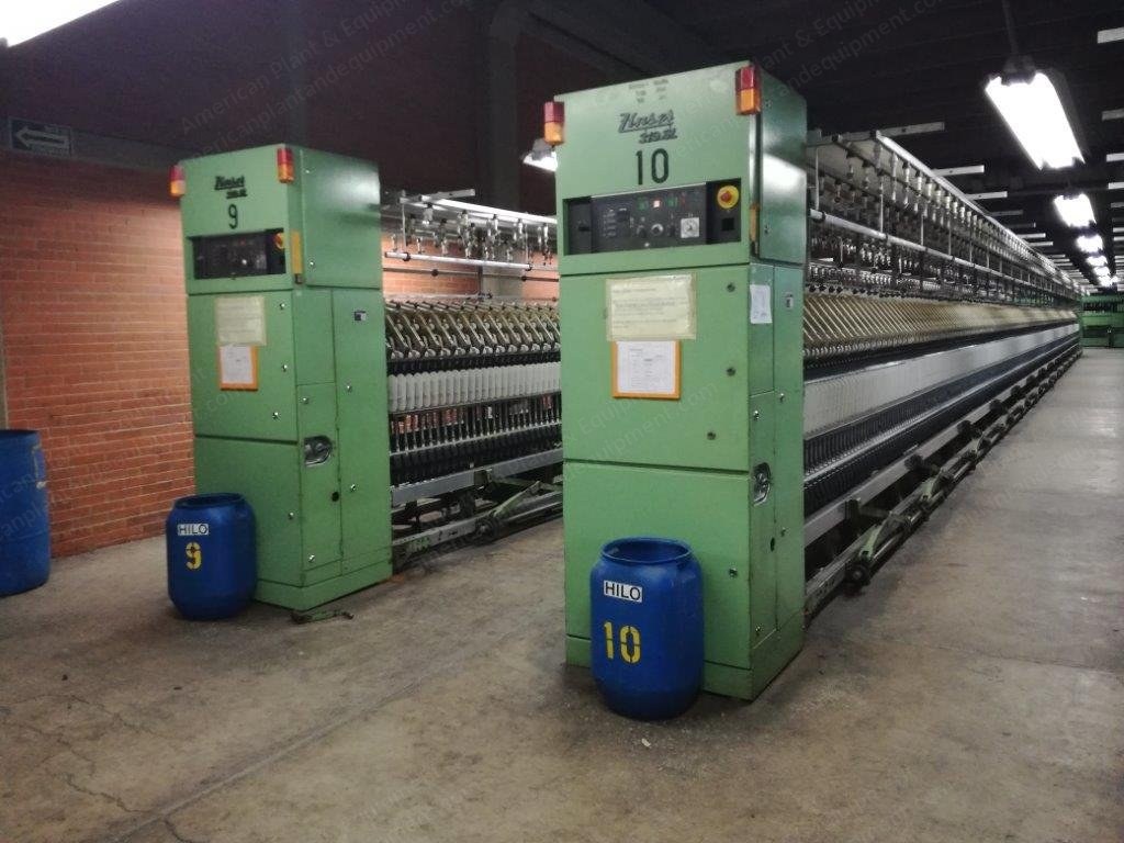 Zinser, 319LSL / 421E, 1980 to 1996, Worsted Ring Spinning Frames, 48mm Ring Diameter, 600 to 844 Spindles