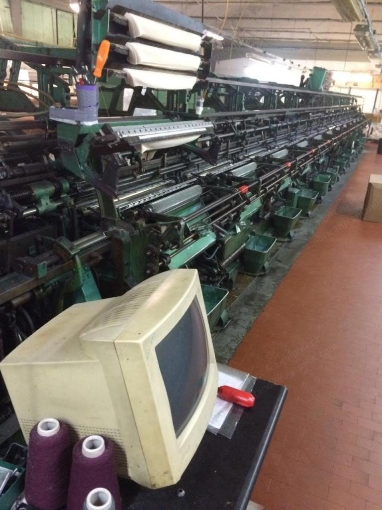 Scheller, BCF, Full Fashioned Flat Knitting Machine, Gauge 21, 4 Healds, 6 Colors