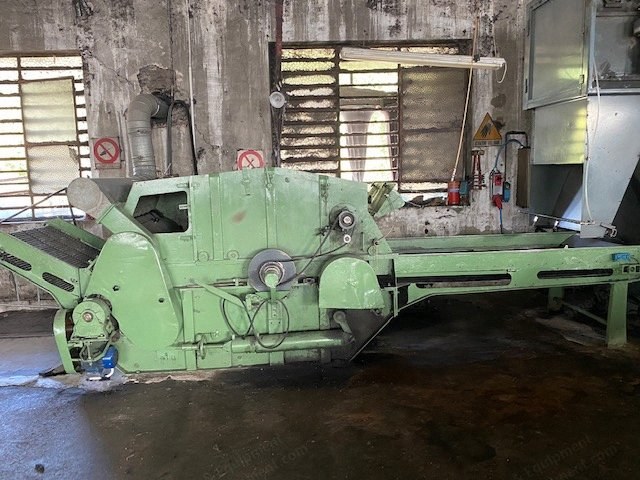 Becherini, Single Drum Rag Picker, 1979, Working Width 1000mm, with Hopper Feed