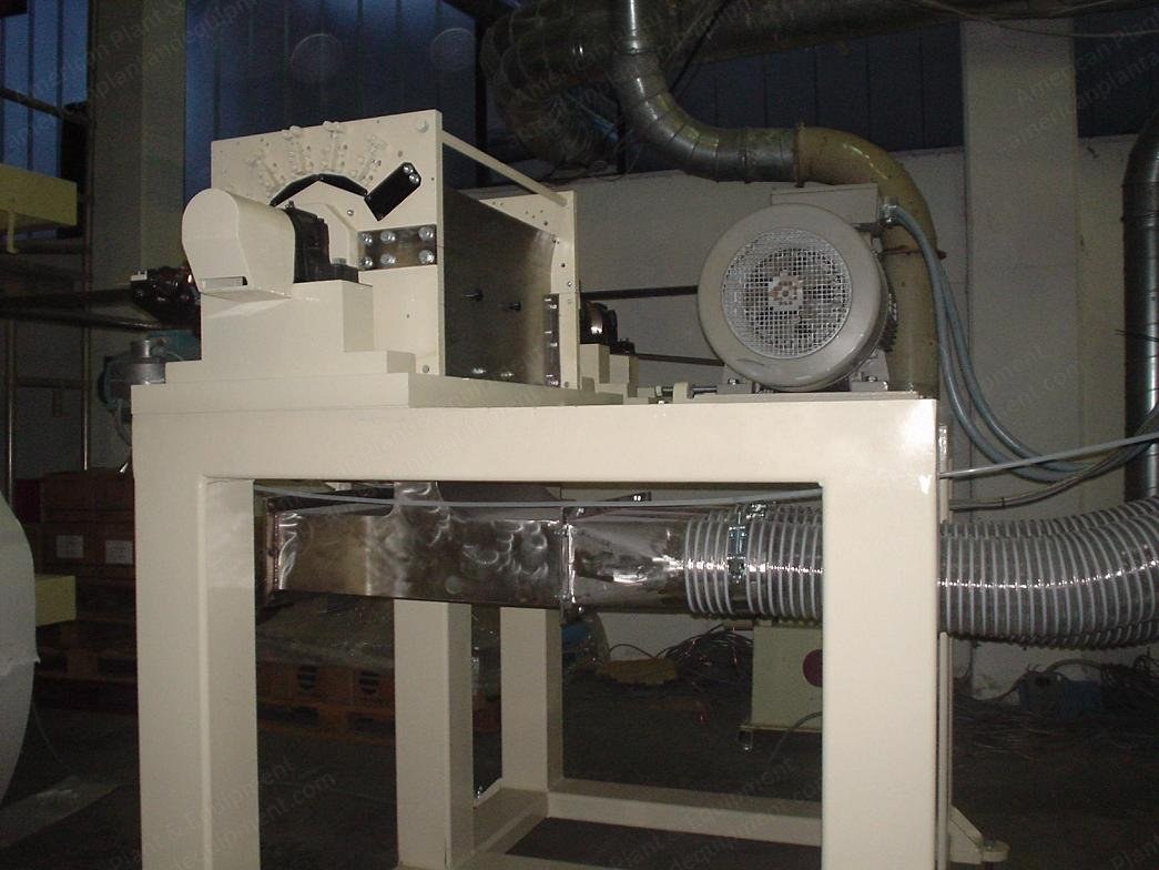 Fameccanica, Disc Mill, Reconditioned, with Frame and Duct