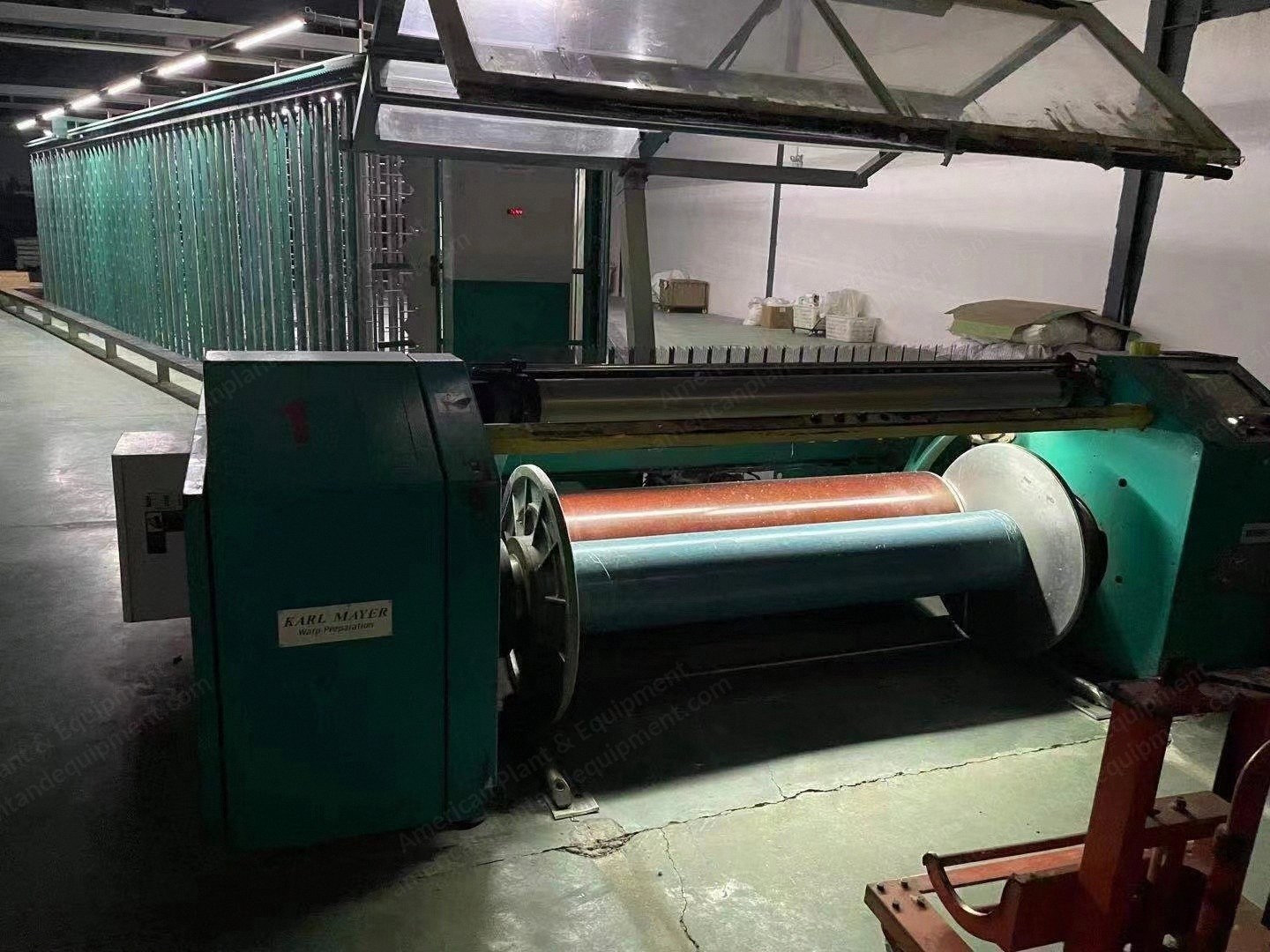 Karl Mayer, Warping Machine, 2013, 1800mm Working Width, 861 Creels