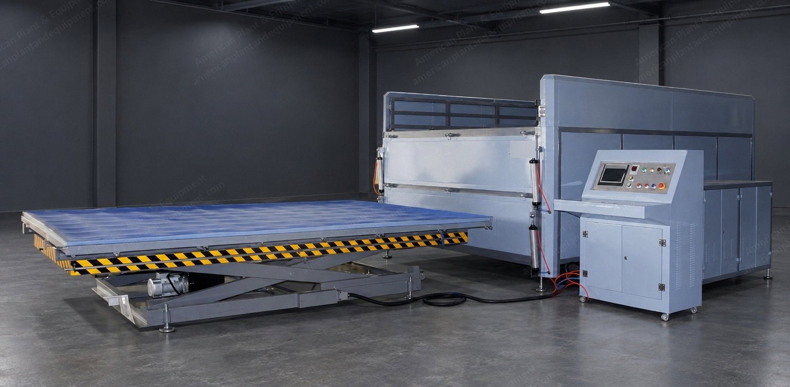 NovaStar, MS565, Vacuum Glass Laminating Oven, New, 2,800 x 6,000 mm (110 x 236 in) Glass Size, 4 Layers, 136 kW, Automatic Lifting Platform