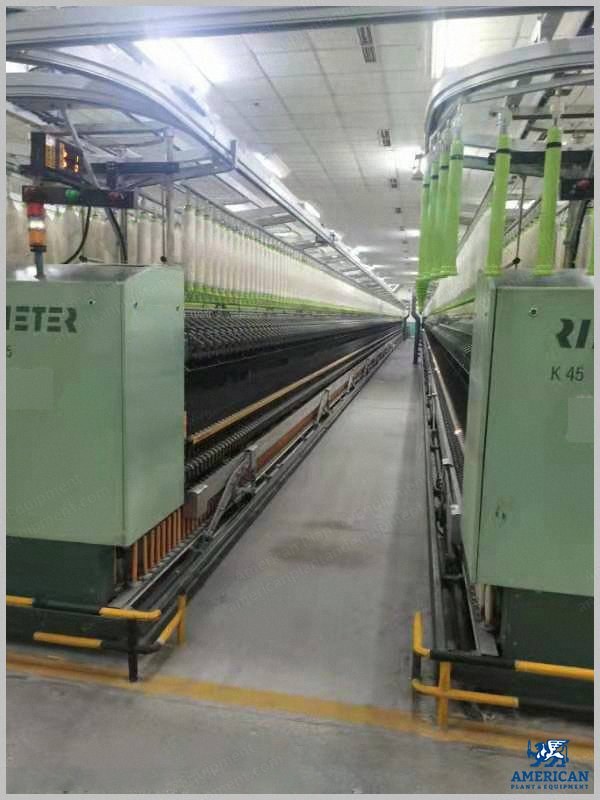 Rieter, K45, 2008, 1200 Spindles, 70mm Gauge, 55 kW Main Motor