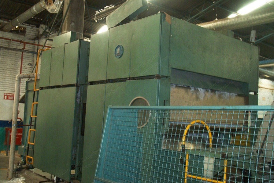Befama, Carding and Cross Lapping Line, 1986, 2000mm Carding Width, 4000mm Output Width, 80 kg/hr