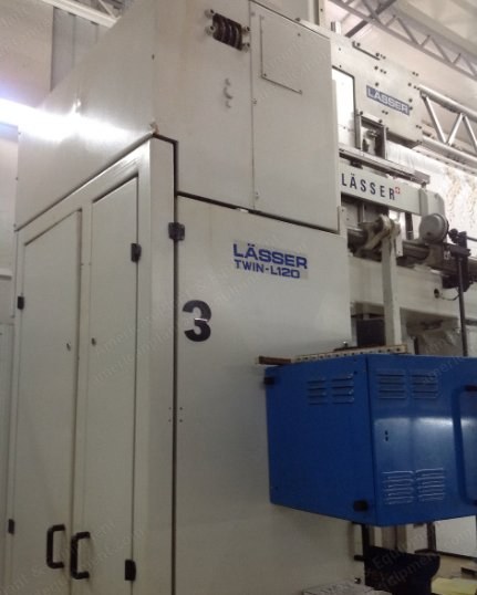 Laesser, L-120, 1996-1998, Schiffli Embroidery Machine, 22 Yard, Frame Height 1200mm, Speed 235 RPM