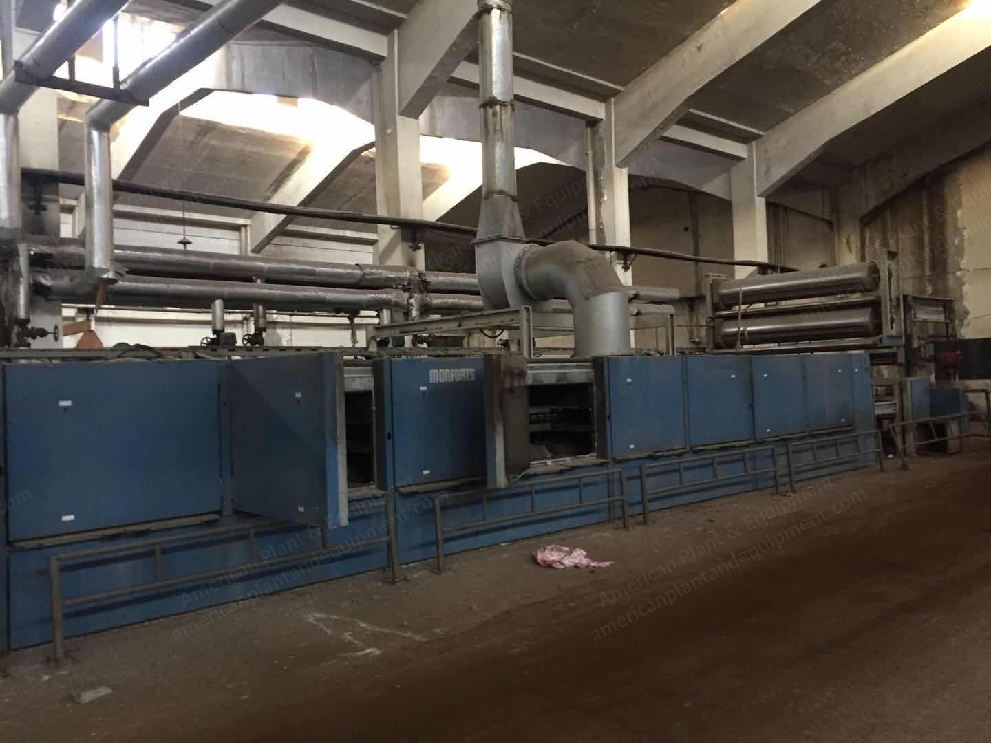 Monforts Stenter, 2003, 3000mm Working Width, 9 Chambers, Oil Heated