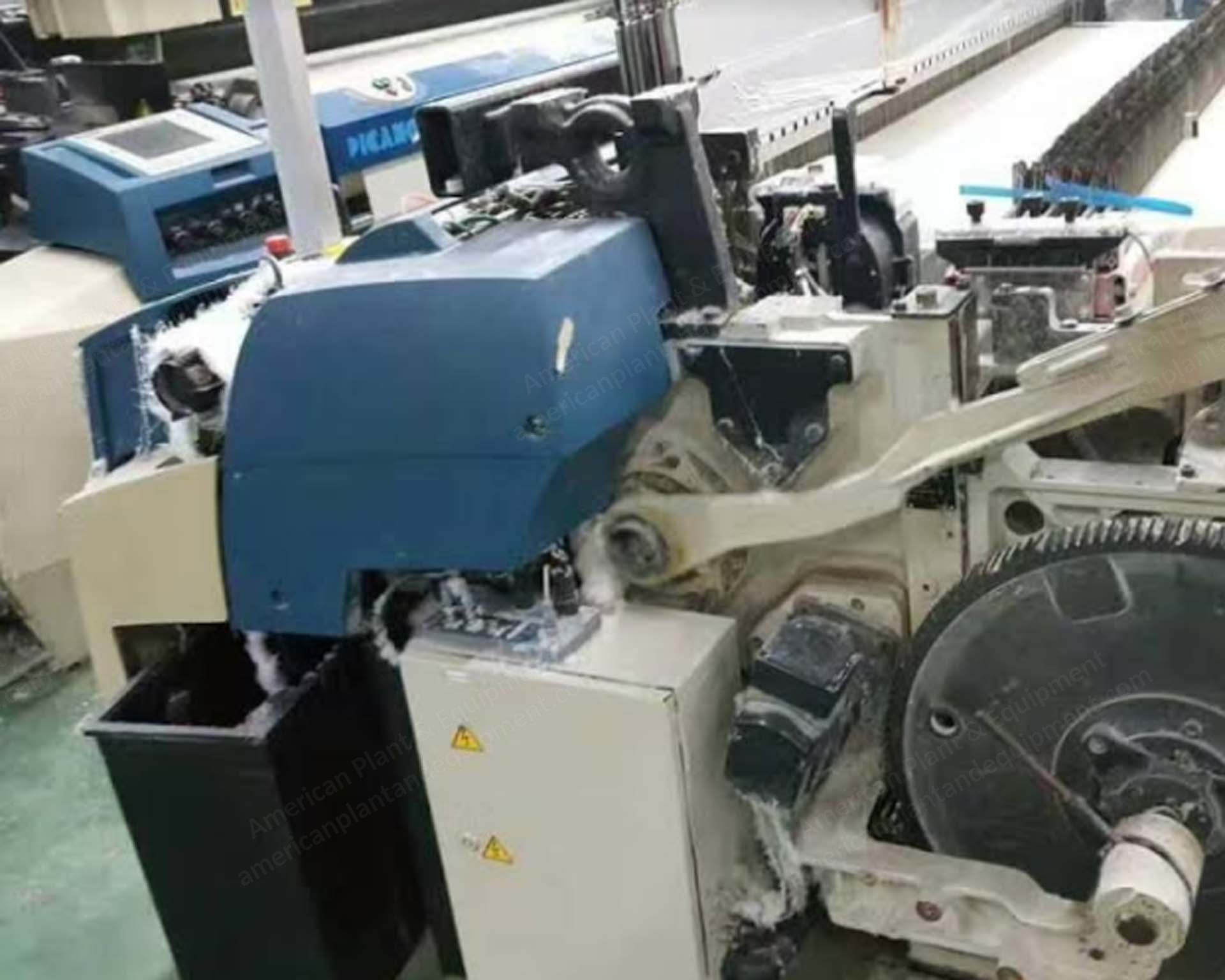 Picanol, Omni Plus 800, 2006, Airjet Loom, 2200mm Width, 2 Feeders, 8 Frames