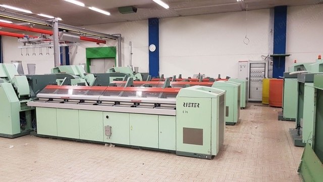 Rieter, E76, E35, E26, 2011, Combing Set, 5 Combers, 1 Unilap, 1 Servolap