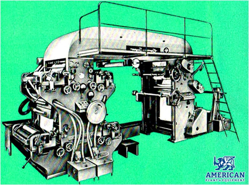 Fischer + Krecke Super-Express, Stack-type Flexographic Printing Machine, 1975, 850mm Width