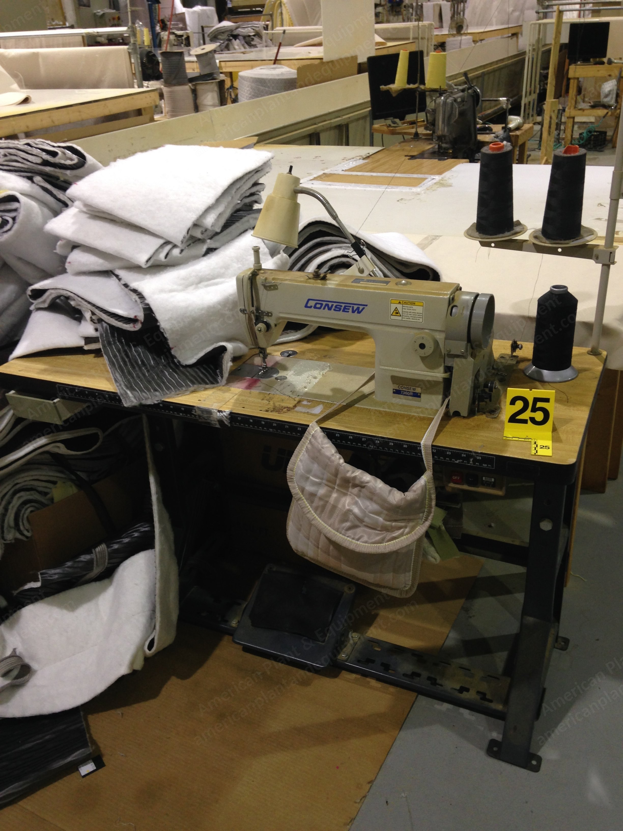 Consew, 7360 R, Sewing Head, with Table, Motor, 2-Position Cone Holder