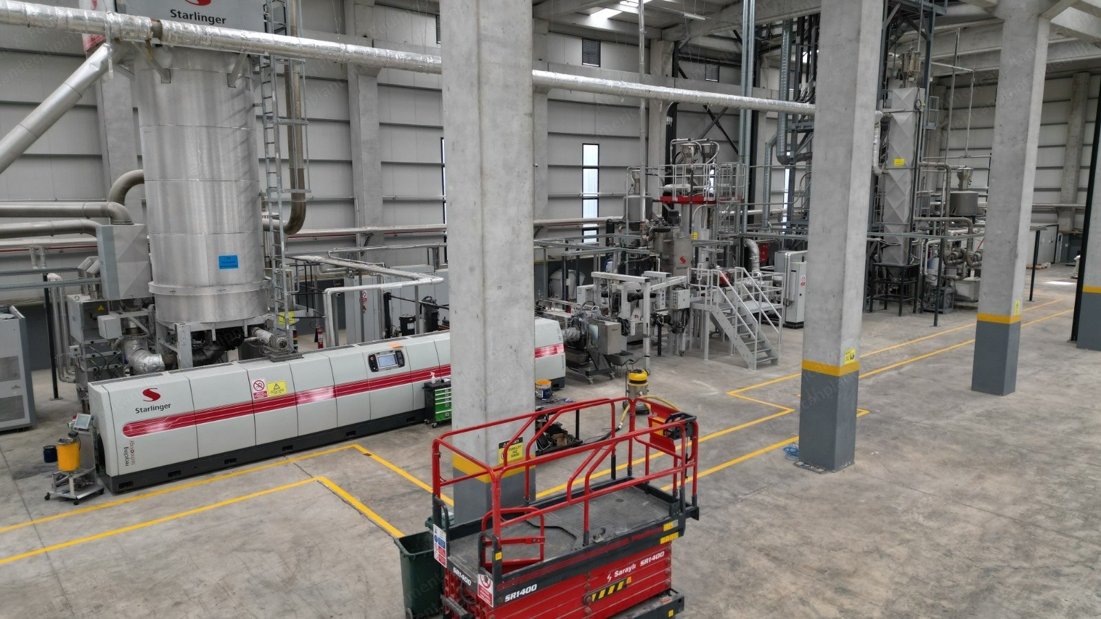 Starlinger, Recostar PET 165 HC IV+, 2022, PET Recycling Line, Capacity 1800 kg/h, with York Chiller