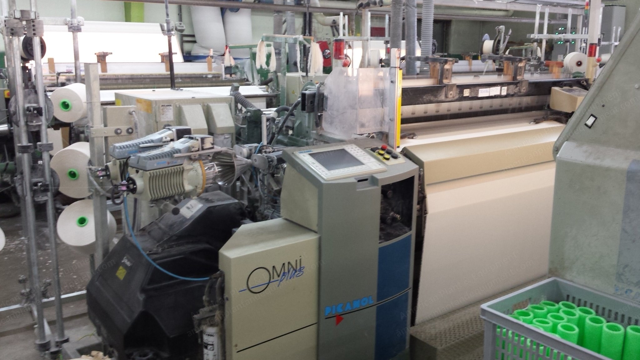 Picanol, Omni Plus, 2001, Airjet Looms, 1900mm, 4 Colors, Staubli Cambox 1761 A