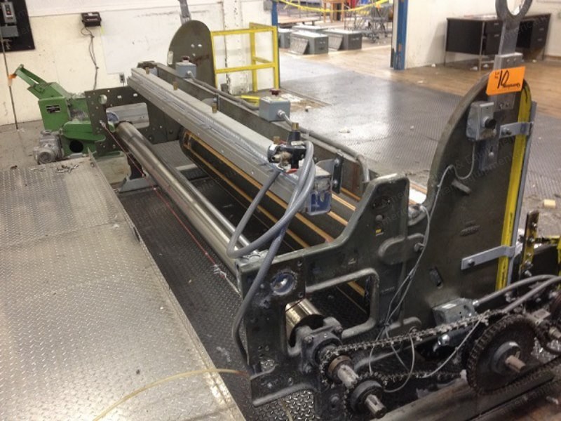 Two Roll Windup, 105" (2667mm) Width, Pneumatic Slitter Blades, DC Drive