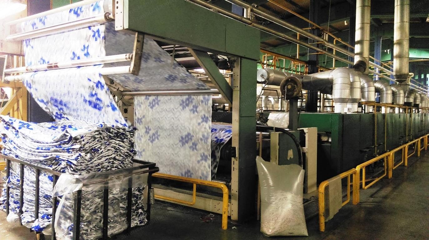 Monforts Stenter, 2100mm, 1997, 8 Chambers, Pin Chain, Gas Heated
