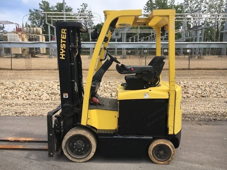 Hyster, E45XN, 2010, 4500 lbs Capacity, Triple Mast, Sideshifter, Fork Positioner, 48V