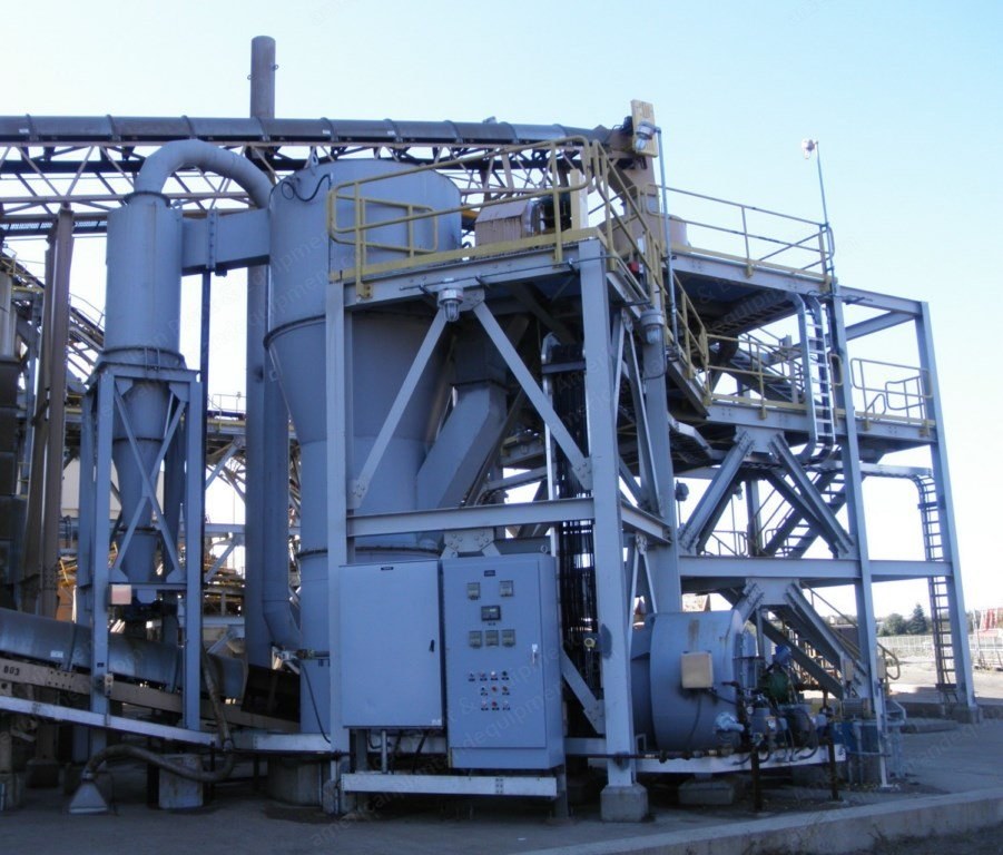 Fluid Bed Dryer System, 60" Diameter, Gas-Fired, 5 TPH