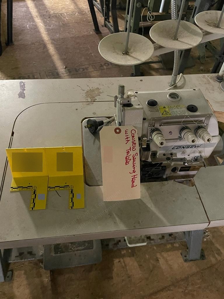 Consew Sewing Head with Table, 3 Thread Positions, 110V, 400W
