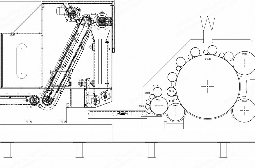 HDB, Double Doffer Card, 2500mm Working Width, Avantrain + 2 Swifts