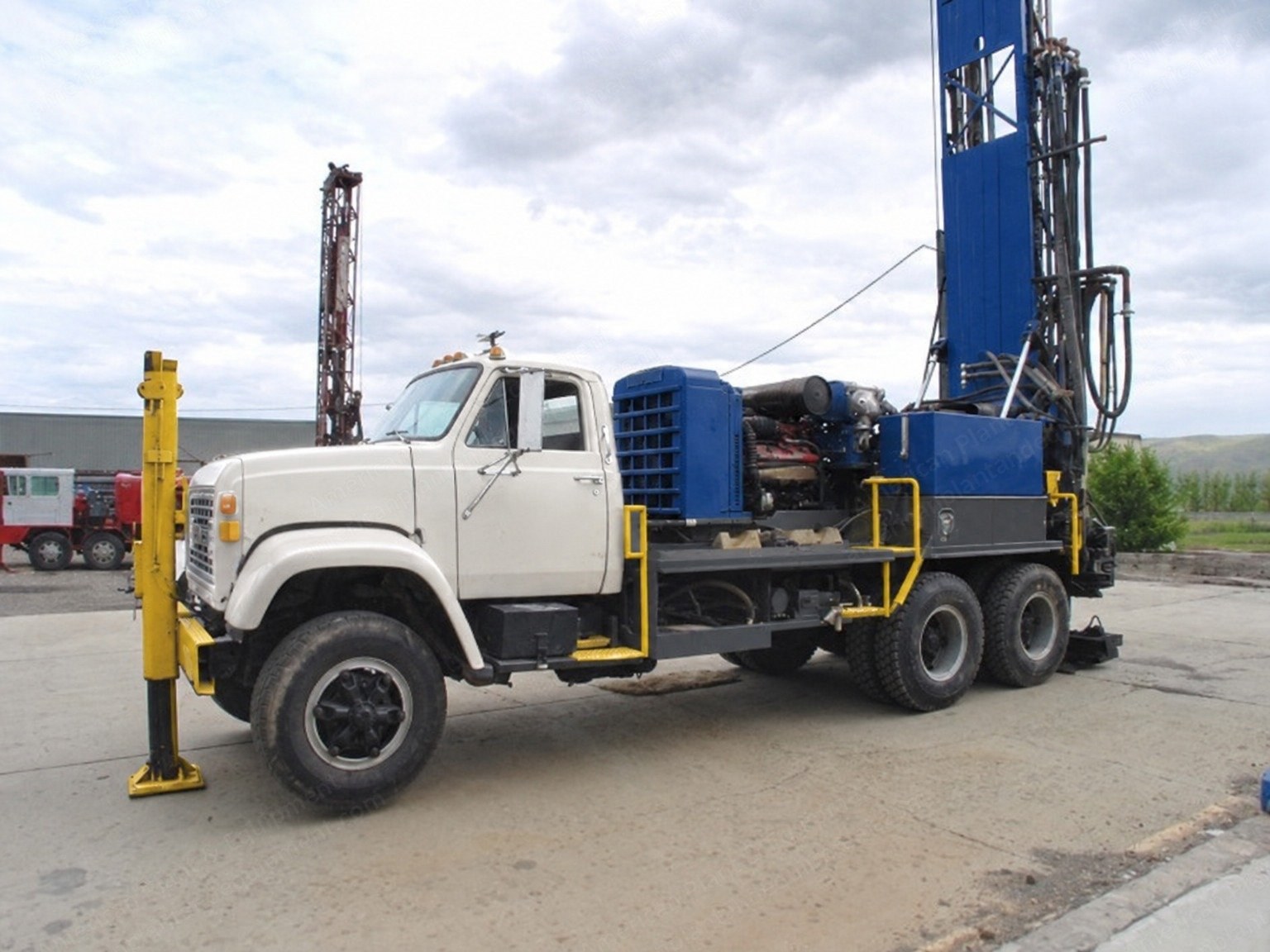 Schramm, T64, 1978, Truck-Mounted Drilling Rig, 450/250 Air Compressor, Detroit 8V71 Deck Engine
