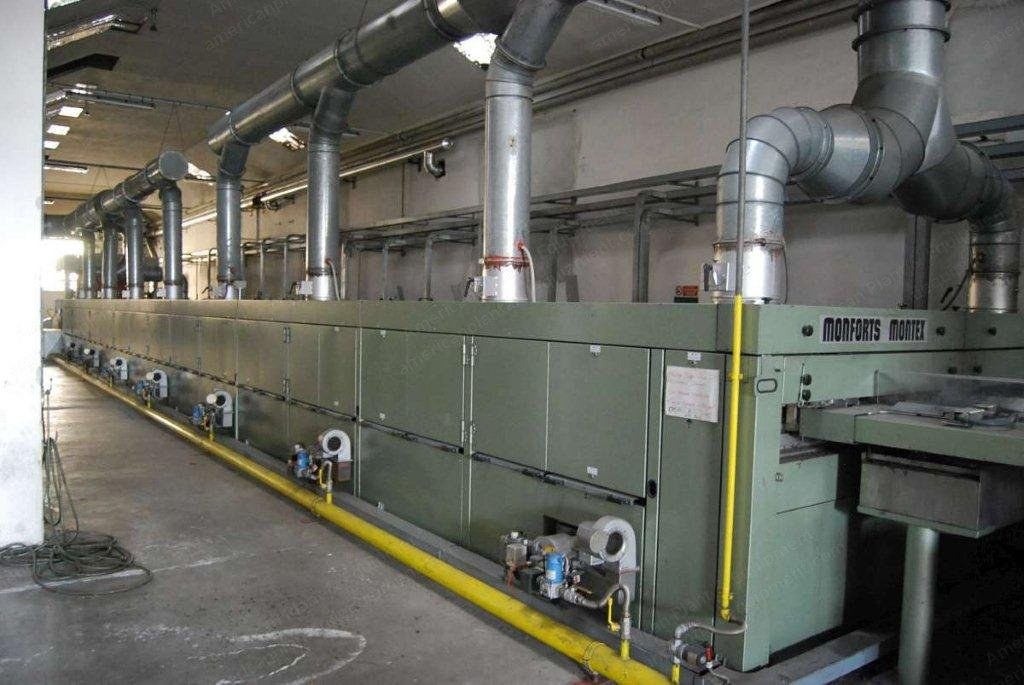 Monforts, Montex Twin Air, 1995, Stenter, Working Width 600 - 2000mm, 7 Bays, Gas Heated