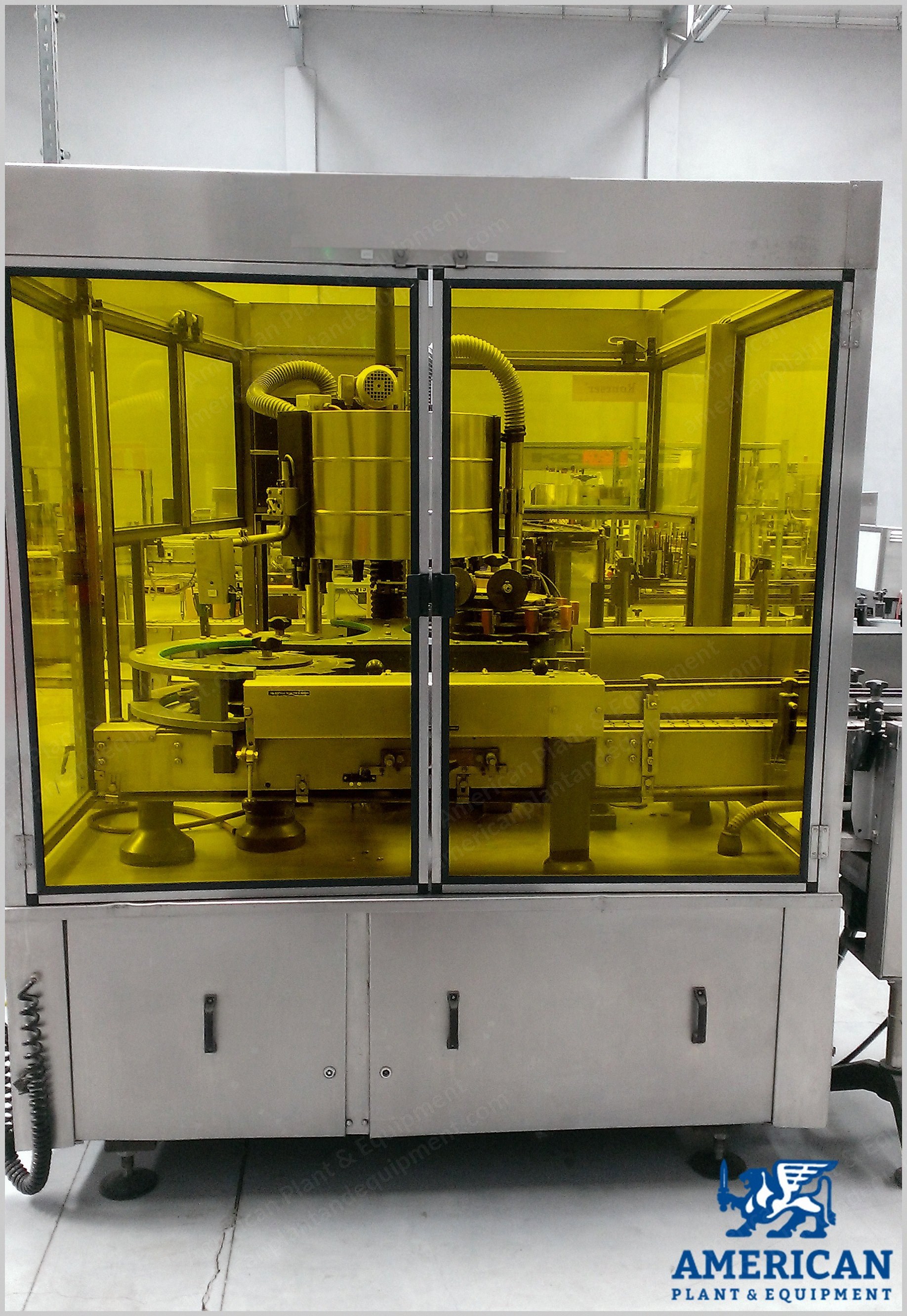 Krones, Universella 723, 1993, Carousel Type 15 Plates, Label and Counter Label Gluing