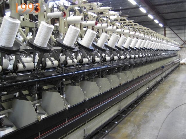 Volkmann, VTS 05-O-C, 1993-2007, Carpet Twister/Cabler, 2x45 Spindles, with Conveyor Belt