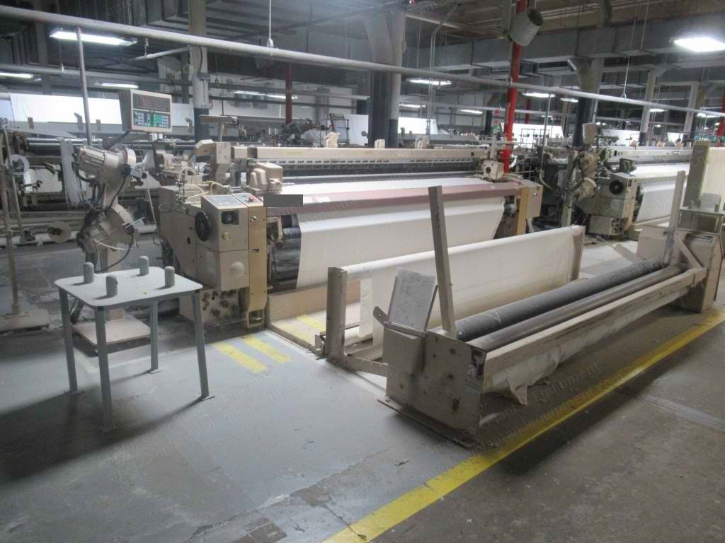 Tsudakoma, ZAX, 1992 to 1995, Airjet Looms, 2800mm to 3600mm, 2 Colors, Staubli 1600 Cam Motion
