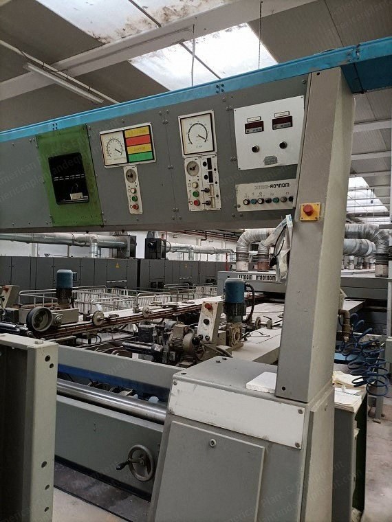 Monforts Stenter, 1990, Working Width 2400mm, 8 Chambers, Gas Heated, Pin Chain