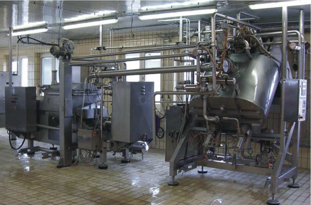 Karl Schnell, Melted Cheese Processing Line, 1994, 1000 kg/h Capacity, Stainless Steel