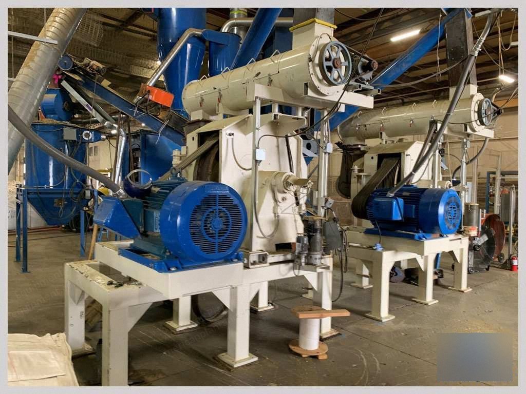 Buehler, DPAA, Complete Grinding & Pellet Milling System, 10,000 lbs/hr Capacity, 480V, with Champion Hammermill & Torit Baghouse