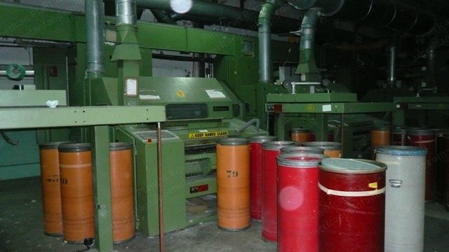 Trutzschler, DK 740, 1989/1991, Chute Feed FBK 533, Can Changer KH 1000, 40"x48" Exit Can, 380V