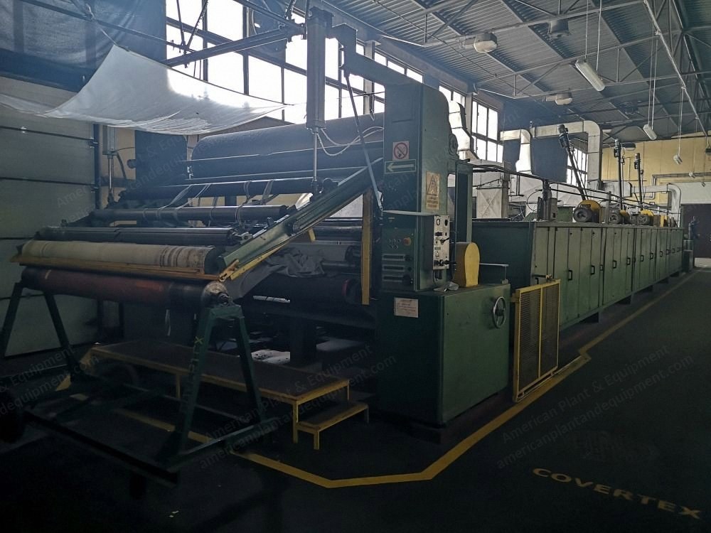 Famatex, Coating and Stabilizing Line, 1997, 2200mm Width, 4 Chambers, Oil Heating