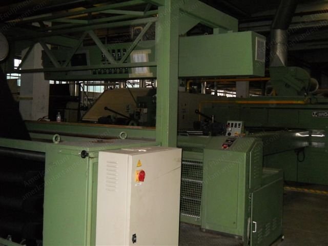 Bruckner Stenter Machine, 2200mm, 1997, 5 Chambers, Gas Heated, Pin Chain