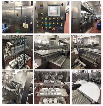 Comas, LTT800, 2003, Pie Line for Open Filled Products, Platen System, 2m Oven Loading