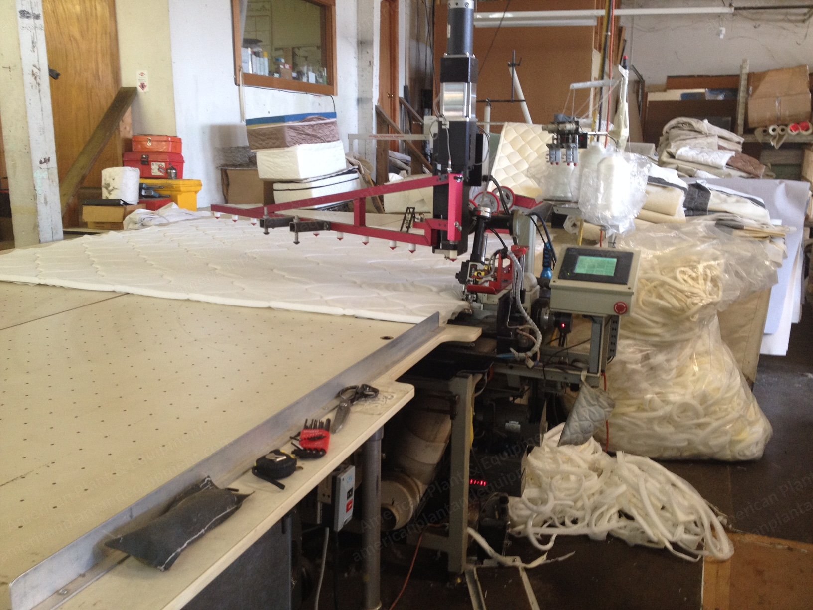 Porter, ATA, 2002, Serger Flanger, Automatic Corner Turning, with Table
