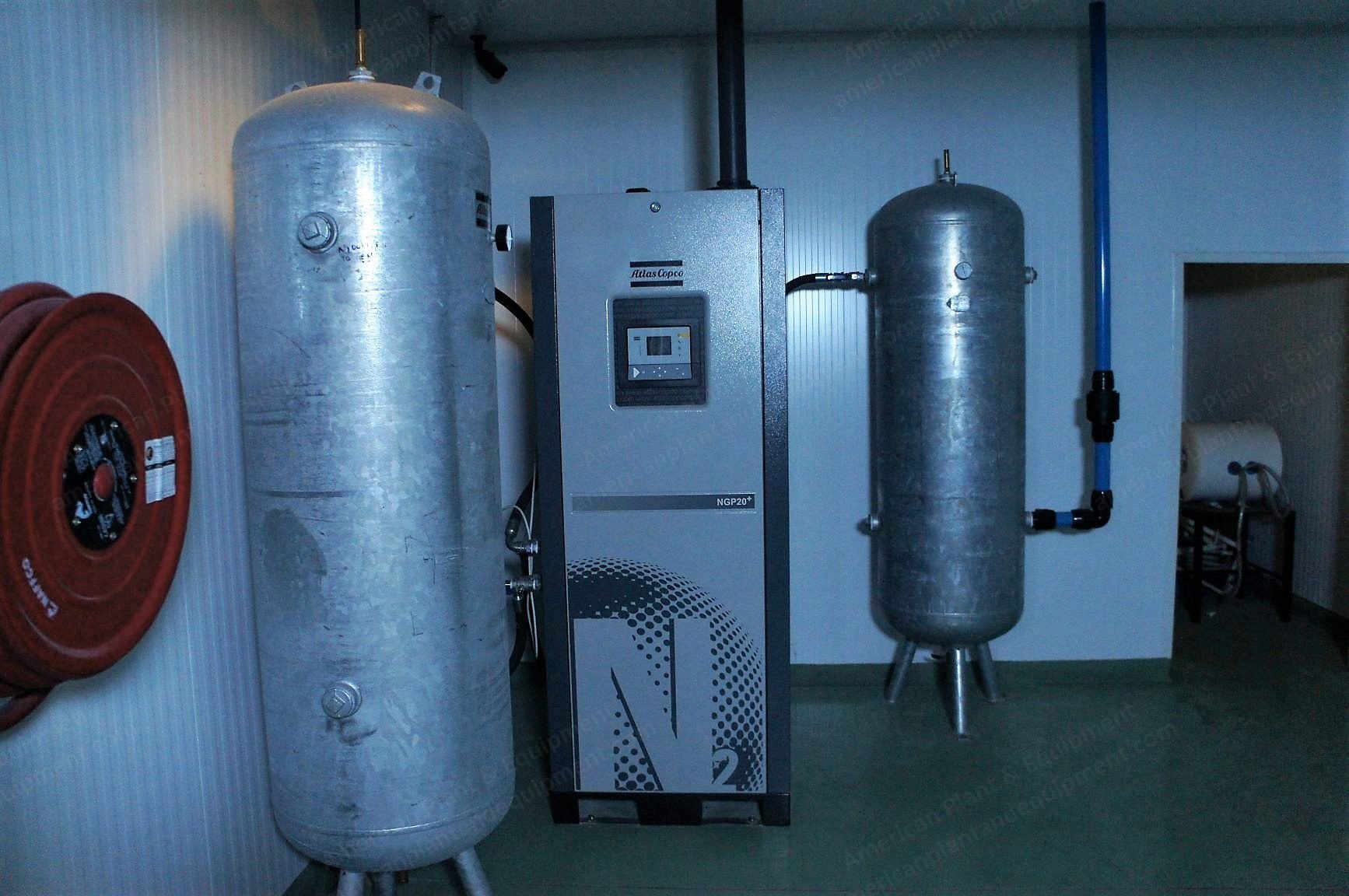 Atlas Copco, NGP20, 2017, Nitrogen Maker, Two 500 Liter Tanks