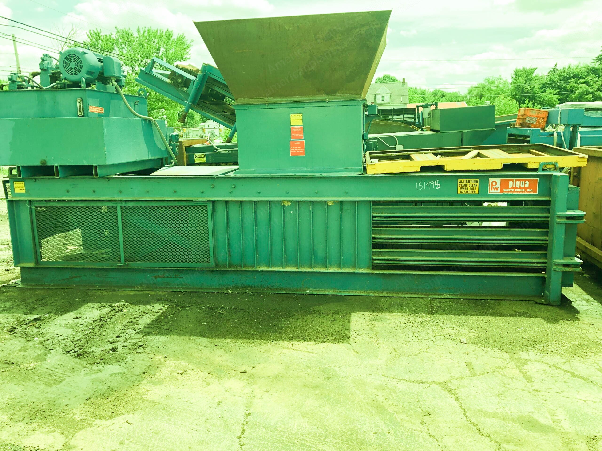 Piqua, PW72-50, Manual Baler, 30HP, 72x48x36" Bale Size