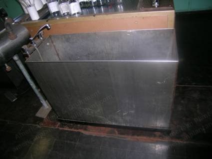 Stainless Steel Wash Tank, Custom for Print Screens, 28x15x40 Inches