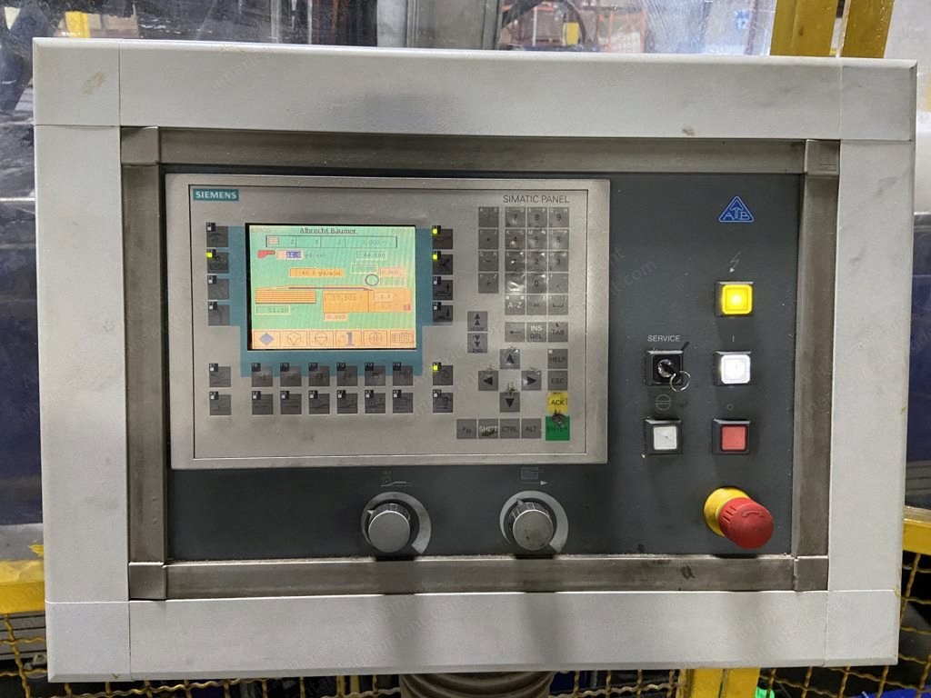 Albrecht Baumer, BSA, 2004, Horizontal Foam Splitting Machine, 2200mm Bun Width, 1300mm Bun Height, with Destacking System