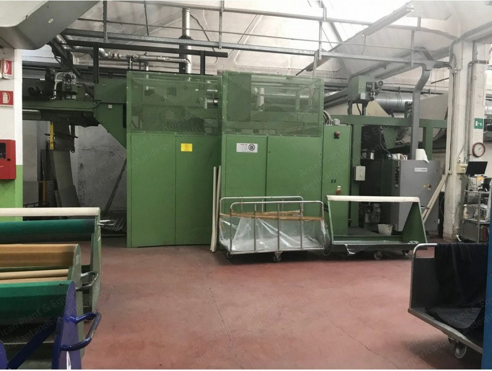 M-Tec, Superfinish GFP 800/900, 1999, Continuous Decatizing Machine, Working Width 1800mm, Pleva Humidity Control, Corino Weft-Straightener