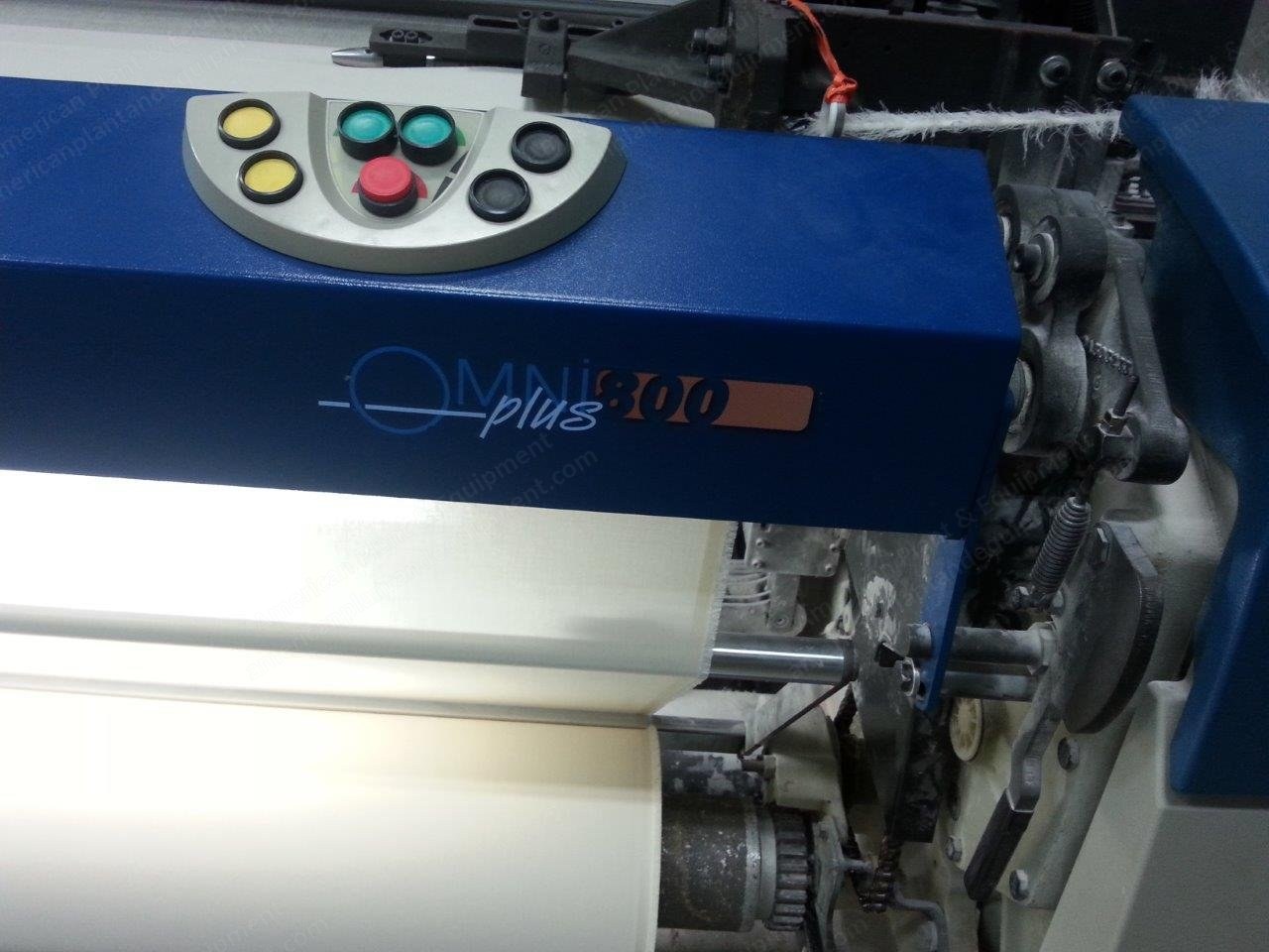 Picanol, Omni Plus 800, 2011, Complete Airjet Looms Installation, 3400mm, 2 Colors, Cam Motion