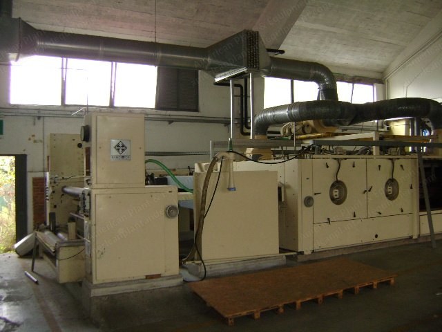 Babcock, 4 Chamber, 1988, 2200mm Working Width, Gas Heated, Horizontal Pin Chain, 2 Coating Heads