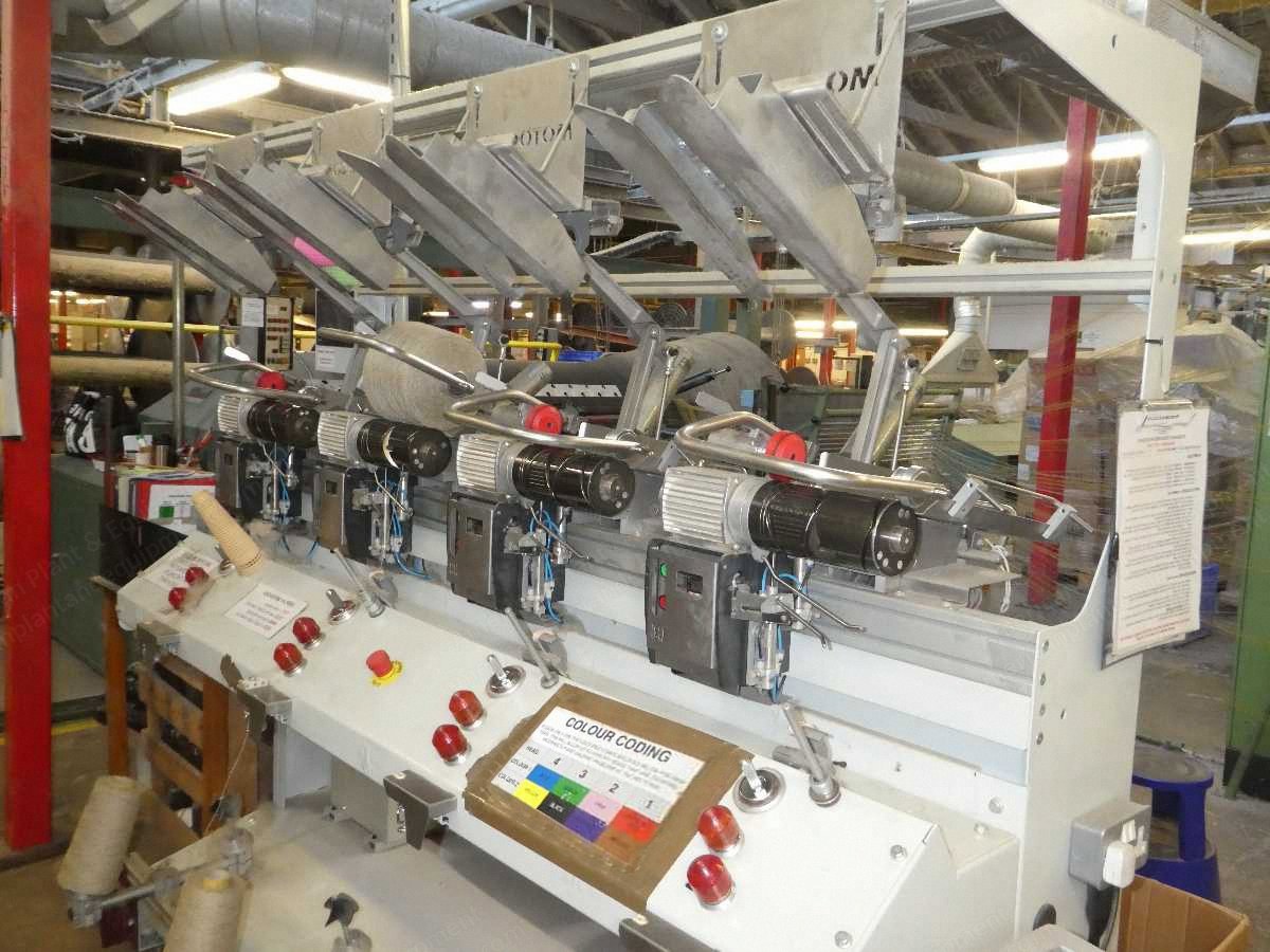 Motocono, SDA.4, 2016, 4 Spindles, Measured Length, Auto Doffing, 6 Inch 4 Degree 20 Output Cone
