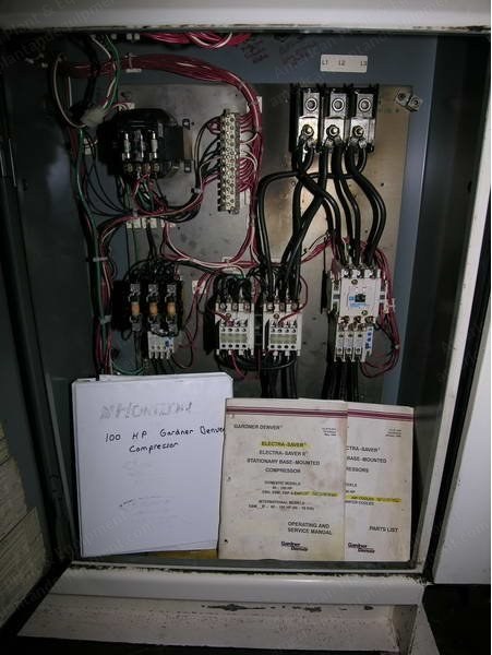 Gardner Denver, EAPQMC, 1995, 100 HP, 400 CFM, 115 PSI, Air Cooled Rotary Screw Air Compressor