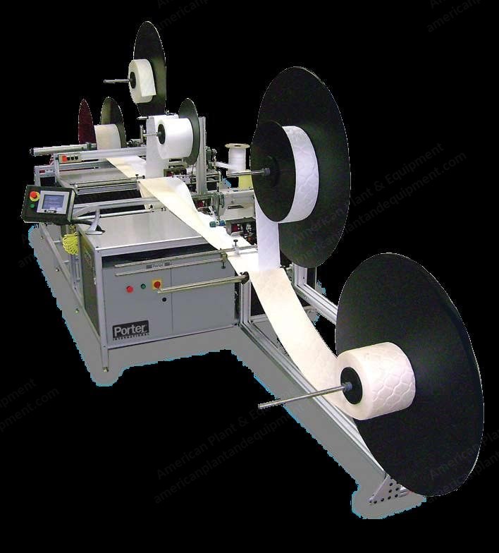 Porter International, LTE-1030, Linear Tape Edge Machine, 36 inch Max Width, 25 ypm