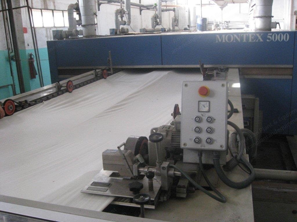 Monforts, Montex 5000 SF, 2001, 3000mm Working Width, Pin Clip Chain, Oil Heated