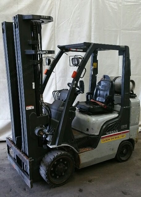 Nissan, MCP1F2A28LV, 2008, 5500 lbs Capacity, Triple Stage Mast