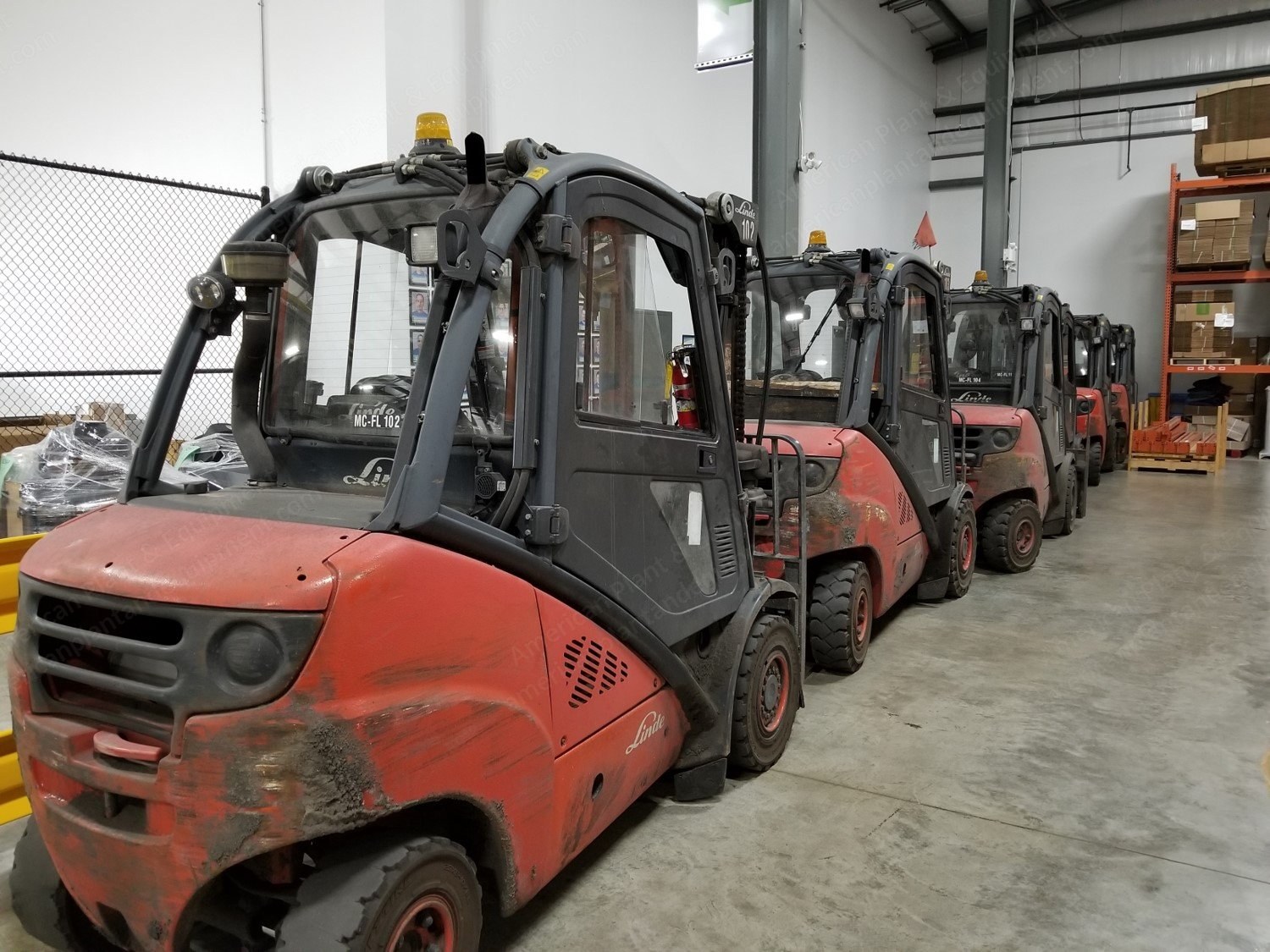 Linde, H35D, 2012, 7000 lbs Capacity, Diesel, Sideshift, Pneumatic Forklift