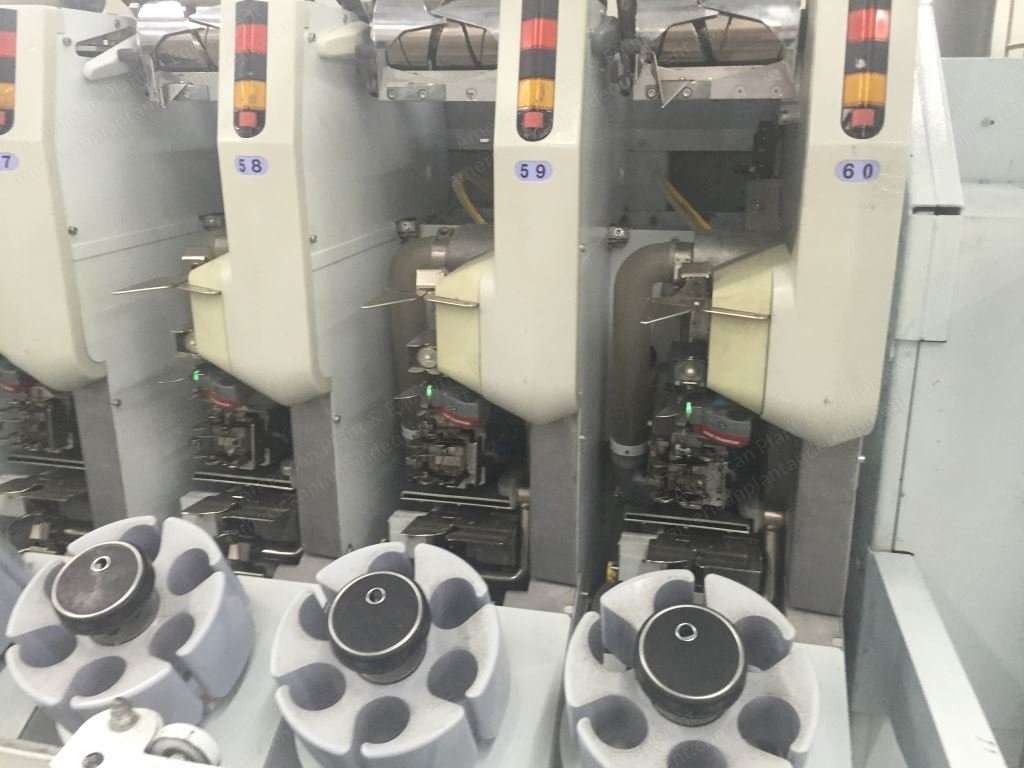 Schlafhorst, Model 338 RM, 2003, Cone Winder, 60 Heads, with Waxers, GZ2 Splicers, Uster Quantum 2 Clearers