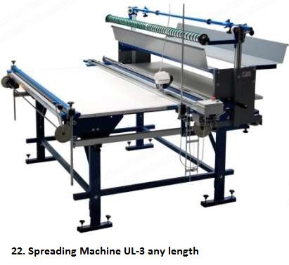 NovaStar, MU159, Spreading Machine, with SK-3 Cutting Table, Unwinding Trolley, End Cutter